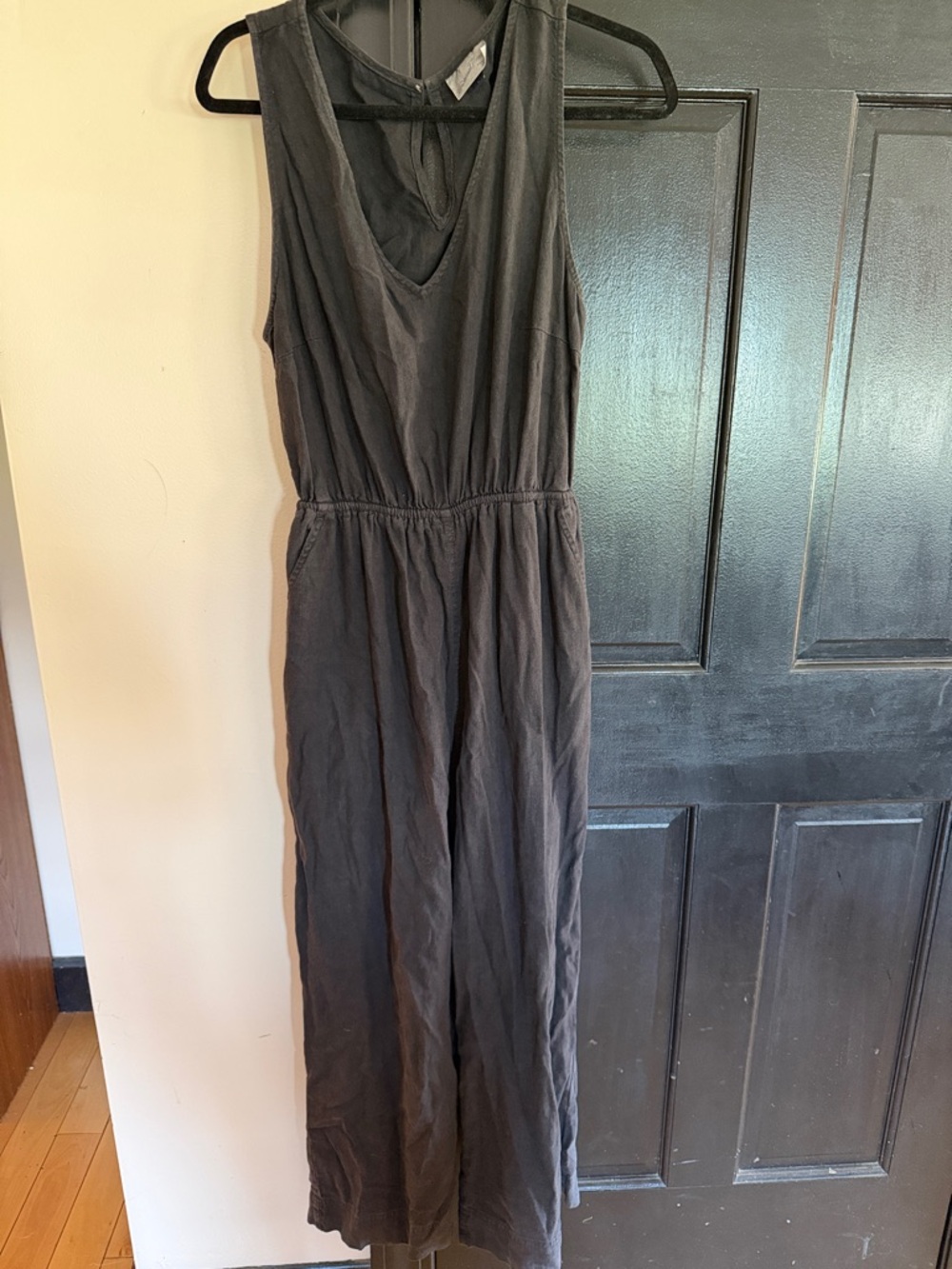 Universal Thread Charcoal Gray Sleeveless Jumpsuit